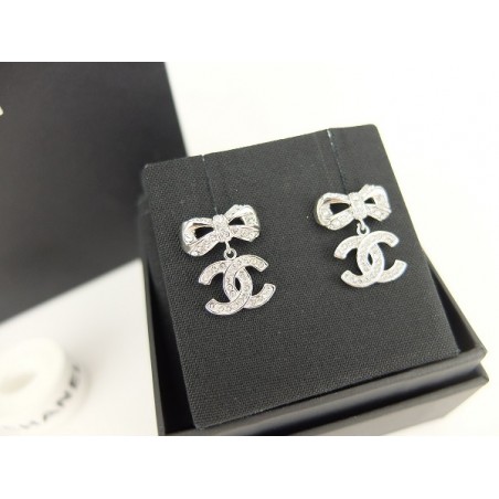 Chanel Bow Earrings, Luxury, Accessories on Carousell